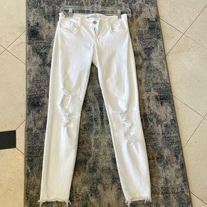 J brand white jeans